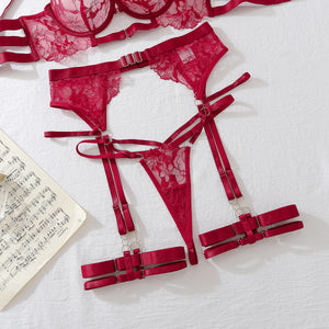 Ellolace Sexy Lingеrie Set New 2024 Halter Bra Push Up Erotic Costume Fantasy Intimate Sexy Female Complete Transparent Outfits - Witty Cheeks, Rave Festival Outfit and Sexy Lingerie