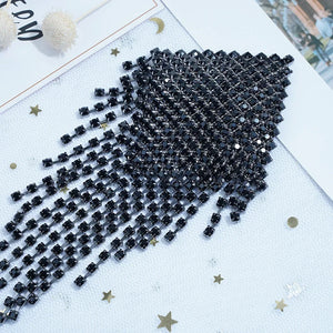 Starlust Rhinestone Tassel Pasties – Reusable Sparkle Stickers - Witty Cheeks, Rave Festival Outfit and Sexy Lingerie