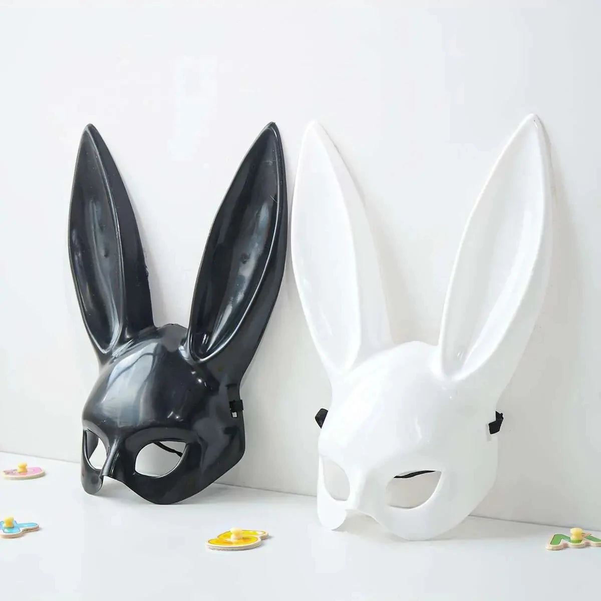 Bunny Mask Sexy half mask for Festivals, Costumes, Halloween, RolePlaying