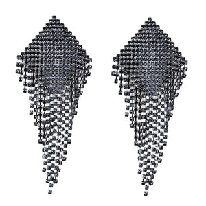 Starlust Rhinestone Tassel Pasties – Reusable Sparkle Stickers - Witty Cheeks, Rave Festival Outfit and Sexy Lingerie