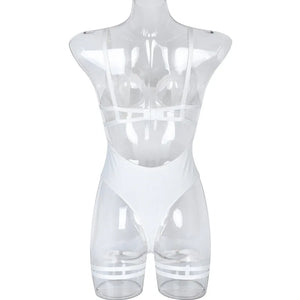 After Dark Mesh Bodysuit – Black Strappy Sheer Lingerie for Rave, Boudoir & Bold Nights - Witty Cheeks, Rave Festival Outfit and Sexy Lingerie