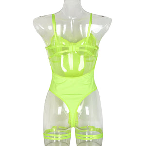 After Dark Mesh Bodysuit – Black Strappy Sheer Lingerie for Rave, Boudoir & Bold Nights - Witty Cheeks, Rave Festival Outfit and Sexy Lingerie