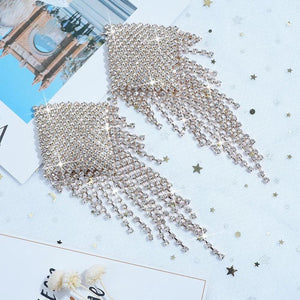 Starlust Rhinestone Tassel Pasties – Reusable Sparkle Stickers - Witty Cheeks, Rave Festival Outfit and Sexy Lingerie