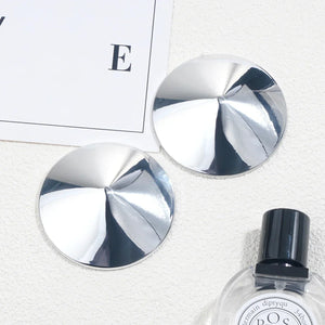 Chrome Domes Shiny Resin Nipple Covers – Reusable Adhesive Pasties - Witty Cheeks, Rave Festival Outfit and Sexy Lingerie
