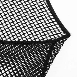 Mesh Fishnet Bodysuit – High-Cut See-Through One-Piece for Boudoir, Rave & Roleplay - Witty Cheeks, Rave Festival Outfit and Sexy Lingerie