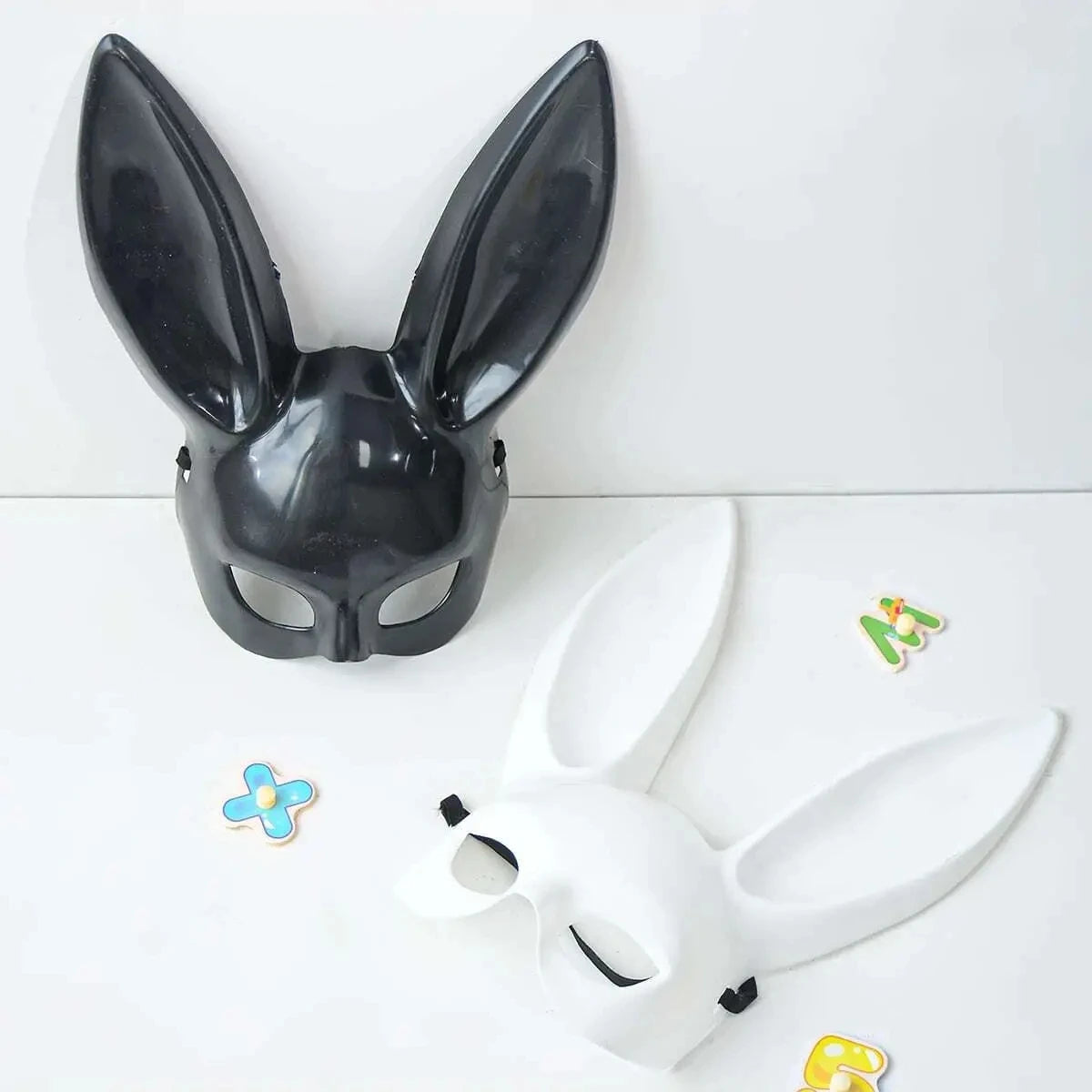 Bunny Mask Sexy half mask for Festivals, Costumes, Halloween, RolePlaying