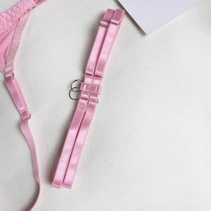 Tease Tamer Tassel Lingerie Set –Crotchless Strappy Open Bra Lingerie Rave, Boudoir & Wild Nights In - Witty Cheeks, Rave Festival Outfit and Sexy Lingerie