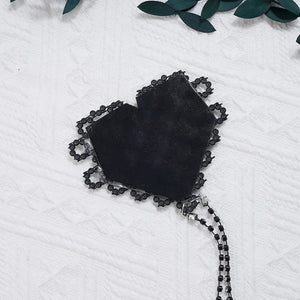 Rhinestone Body Chain Collar & Pasties Rave Harness EDM Festival - Witty Cheeks, Rave Festival Outfit and Sexy Lingerie