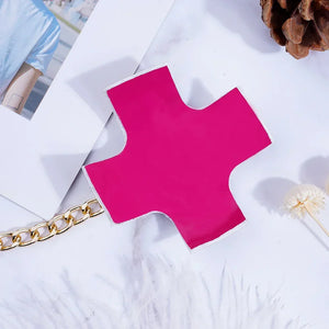 Sexy Body Harness & Cross Pasties Nipple cover Set - Witty Cheeks, Rave Festival Outfit and Sexy Lingerie